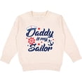 thumbnail image 2 of Inktastic My Daddy is My Sailor Toddler Sweatshirt, 2 of 4