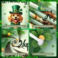 thumbnail image 4 of Green Theme St. Patrick's Day Banner Shamrock Decor Leprechaun Background Gold Coin Accent Cartoon Dog Happy St. Patrick Banner for St. Patrick's Day Party Celebration Indoor Decoration, 4 of 9