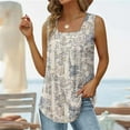 thumbnail image 4 of LSLJS Débardeurs pour Femmes T-shirt Ample Confortable à Col en V Imprimé Mode pour Femmes Blouse Sans Manches Hauts Décontractés, 4 of 5
