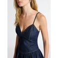 thumbnail image 4 of Scoop Women's Denim Corset Mini Dress, Sizes 0-18, 4 of 5