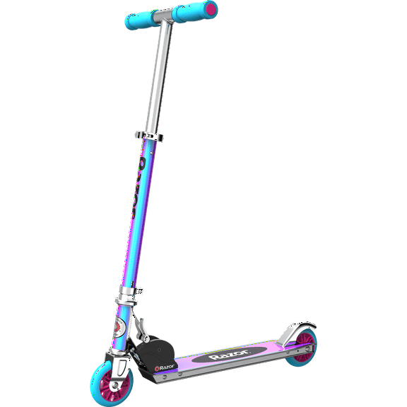 Razor A Kick Scooter - Special Edition Holographic, Aluminum, Foldable, for Child Ages 5