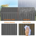 thumbnail image 6 of IMIKEYA Outdoor Weatherproof Storage Box Light Brown for Deck Patio and Garden Use, 6 of 7