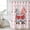 White, variant on Valentine's Day Shower Curtain, Waterproof Shower Curtains for Bathroom, Watercolor Heart Gnomes Couple Love Pink Washable Fabric Bathtub Curtain Set Bath Decor with 12 Hooks Stall 36"x72"