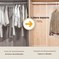 thumbnail image 2 of Bolsa de Almacenamiento Comprimible Colgante, Bolsas al Vacío Ropa Colgantes Reutilizable, Viene con Bomba Aire Manual, Ahorra Espacio, Ideal para Guardar Prenda, Abrigos, Vestidos, 2 of 4