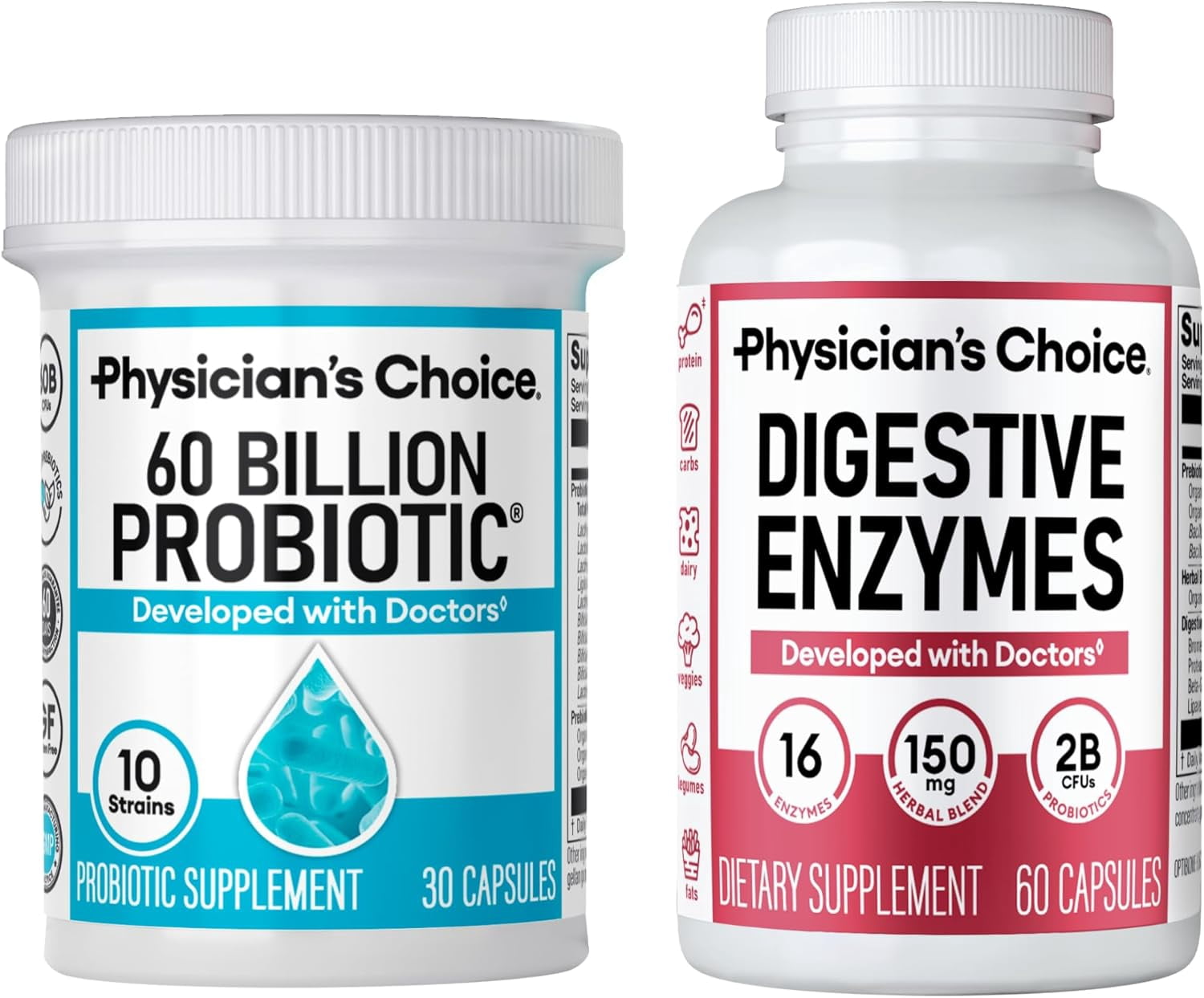 Florajen Digestive Enzymes with Probiotics & Prebiotics, 30ct 