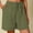 Green, variant on DuoJiaJ Women Fashion Casual Shorts Drawstring Pull On Short Comfy Elastic High Waist Loose Shorts Women Summer Shorts Gray M