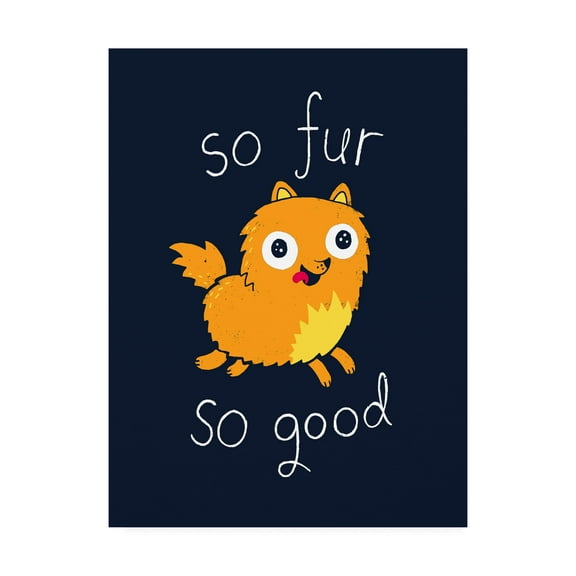 Trademark Fine Art 'So Fur So Good' Canvas Art by Michael Buxto