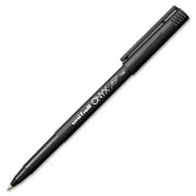 uni-ball Onyx Roller Ball Stick Dye-Based Pen, Black Ink, Fine, Dozen