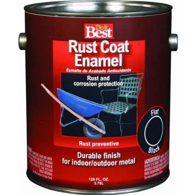 Do It Best Rust Coat Enamel, Flat White Rust Enamel