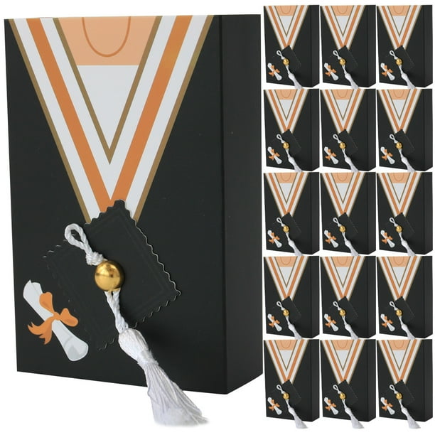 KAKOWELY 25 cajas de recuerdos de graduación, tipo cajón, para birrete, doctor o vestido.