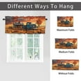 thumbnail image 6 of Farmhouse Vintage Old Truck Window Curtain Valances Rustic Wooden Barn Retro American Classic Antique Car Rod Pocket Window Valance for Living Room Bathroom Bedroom Kitchen 54 by 18 in, 1 Panel, 6 of 6