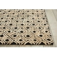thumbnail image 4 of Nourison Modern Deco Geometric Modern Black/Beige 5'3" x 7'4" Area Rug, (5' x 7'), 4 of 6