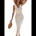 thumbnail image 1 of Traje de Baño de Crochet para Mujer, de , Sin Mangas, para Playa, de Verano Albaricoque M, 1 of 10
