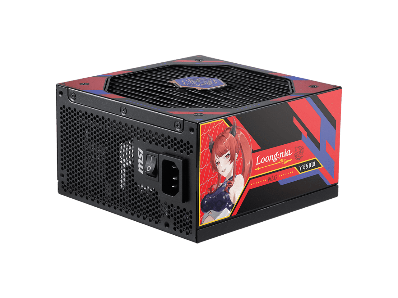MSI A850GLS MLG EDITION, Fully Modular Compact Gaming 850W Power Supply, 80+ Gold, ATX 3.1 & PCIe 5.1 Ready, Native Dual-Color 12V-2x6 Cable, Low-Noise, Embossed Jacket Cables, 10 Year Warranty