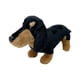 thumbnail image 5 of Muñeco de perro salchicha creativo con reposacabezas y respaldo, juguete de peluche para cachorro. Negro, 5 of 9