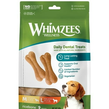 Whimzees Rice Bone 9pk Case of 6