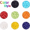 thumbnail image 4 of Kit para tejer cuentas: 1600 cuentas de vidrio de 8 colores (tamaño 12/0), tijeras de acero, aguja de tejer e hilos para crear collares, pulseras y bisutería., 4 of 7