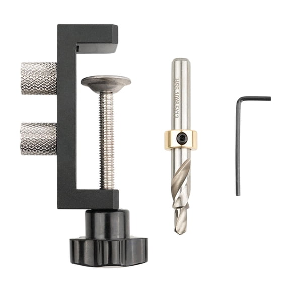Guía de perforación,Taladro portátil de asistencia para perfiles de aluminio,Guía de broca universal con conexión perforada,Perforadora de doble orificio de aleación de aluminio de