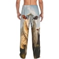 thumbnail image 3 of Daiia Cute Prairie Sheep Herd Men's Sleep Pant with Pockets and Drawstring,Pajama Pants-Small, 3 of 9
