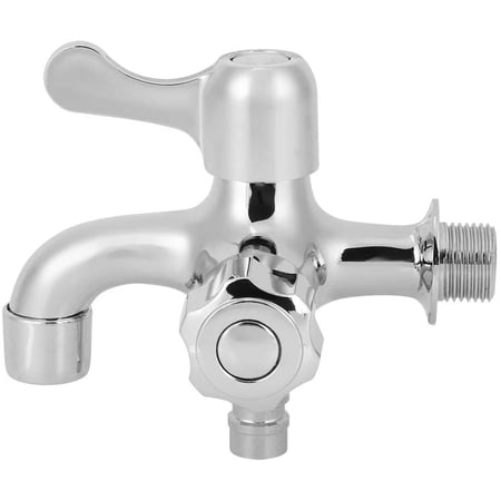 Zinc Alloy Kitchen Faucet Double Handle Water Mixer 360 Rotating - Zinc