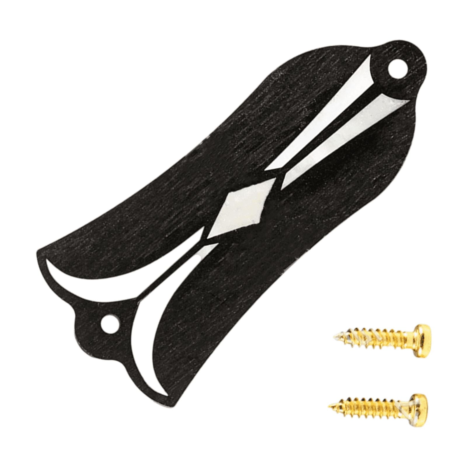 Bells Shape Trusses Rod Cover Plate with Screws 2 Holes Decorative Protections Case Electric Guitar Replacement Part