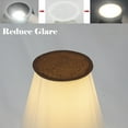 thumbnail image 3 of Kiven Led Light Cover,Lampshade Diffuser, 4.7in in Dia,Brown Fabric Diffuser, LED Light Blocking Stickers for Recessed Light/Can Light, Table Lamp, Ceiling Light, Downlight, 3 of 5
