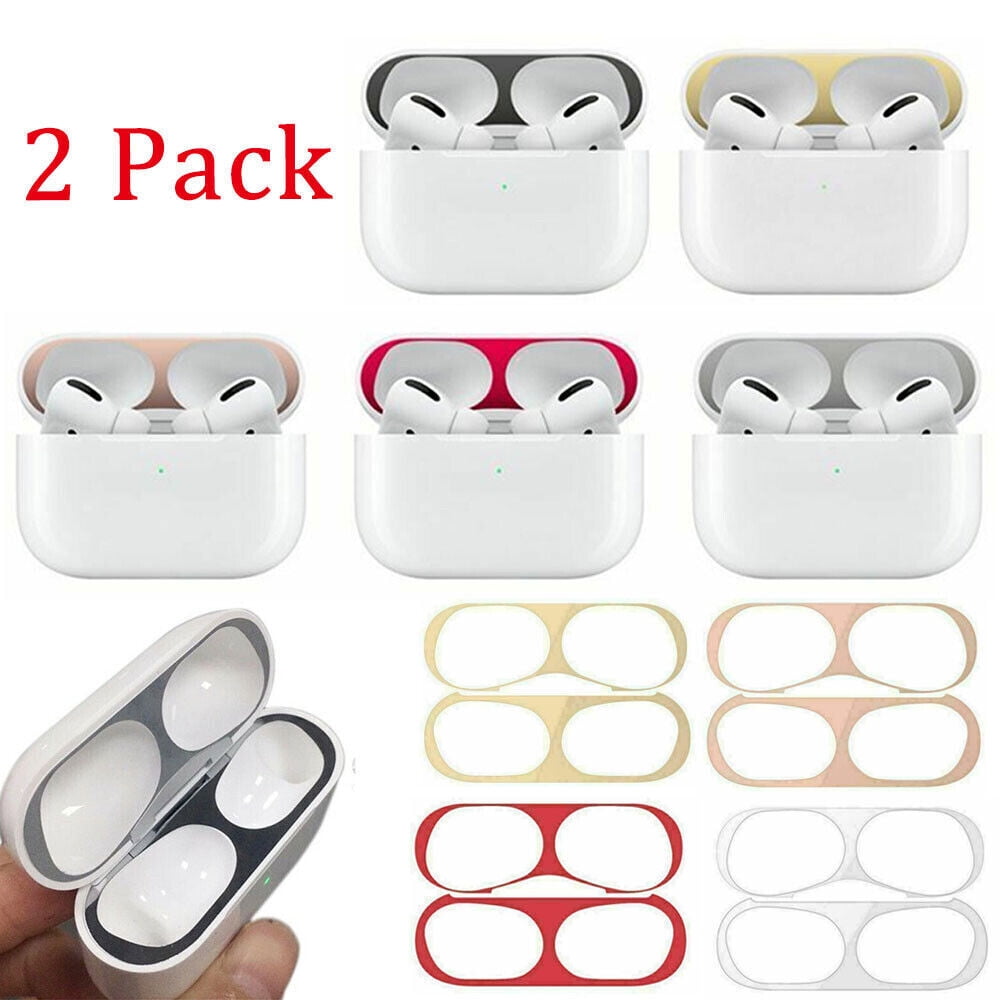 For Apple Pro 2nd 2022 Upgraded Metal Guard Matte 1 Set, Slim Dust-Proof Protectiv Film Sticker, Luxurious Looking, Protect AirPods from Shavings - Walmart.com