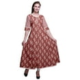 thumbnail image 1 of Bimba Anarkali Long à Imprimé pour Femmes Tunique Ethnique Indienne Décontractée, 1 of 6