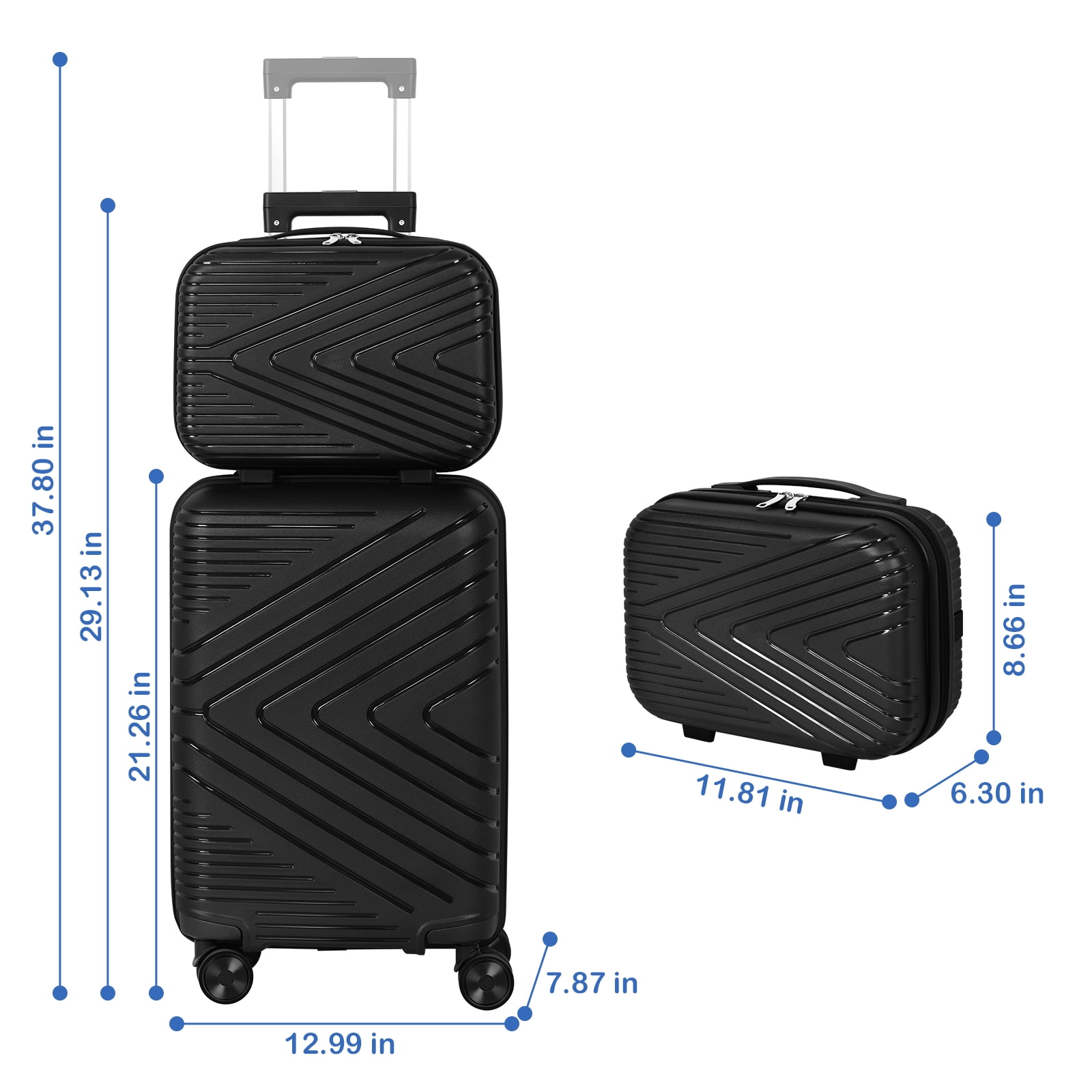20inch luggage Carry on luggage Travel Suitcase Airline Approved Hardside Polycarbonate Lightweight with Spinner Wheels TSA Lock YKK Zippers