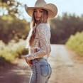 thumbnail image 4 of Long Sleeve Shirts for Women Casual Fall Travel Essentials Basic Tee Tops, 4 of 6