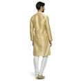 thumbnail image 4 of Ethnix Men's Mandarin Collar Festive Gold Collection Kurta Pajama 2-piece set; XL, 4 of 5