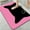 Black Cat with Green Eyes on Pink Background, variant on 1pc Pink Bow and Heart Pattern Bathroom Rug Bathroom Decor and Accessories- Durable,Anti Slip,And Quick Drying,Suitable For Indoor/outdoor Use - Perfect For Bathrooms,Bedrooms,Kitchens