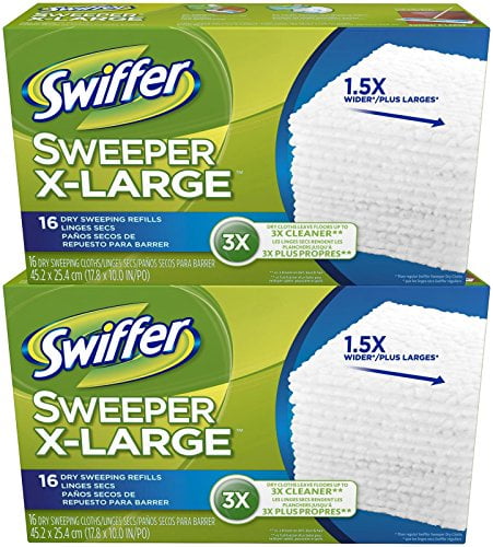 Swiffer Sweeper X-Large Dry Sweeping Cloths Refill 16 ct 2 pk 