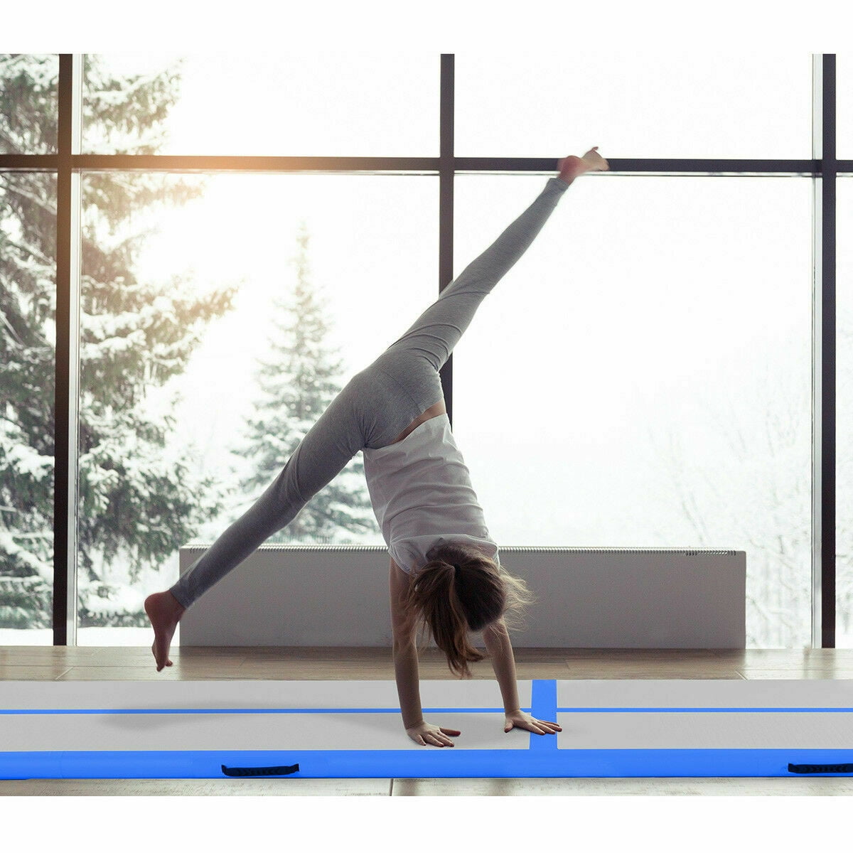 Goplus 13 Inflatable Gymnastics Mat Air Track Floor Mat Water