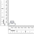 thumbnail image 4 of Lab Created Diamond Moissanite Engagement Rings for Women Wedding Rings 1.40ct D Color VVS1 Clarity Round Cut Moissanite Ring in 925 Sterling Silver plated with 18K White Gold - 5.5, 4 of 5