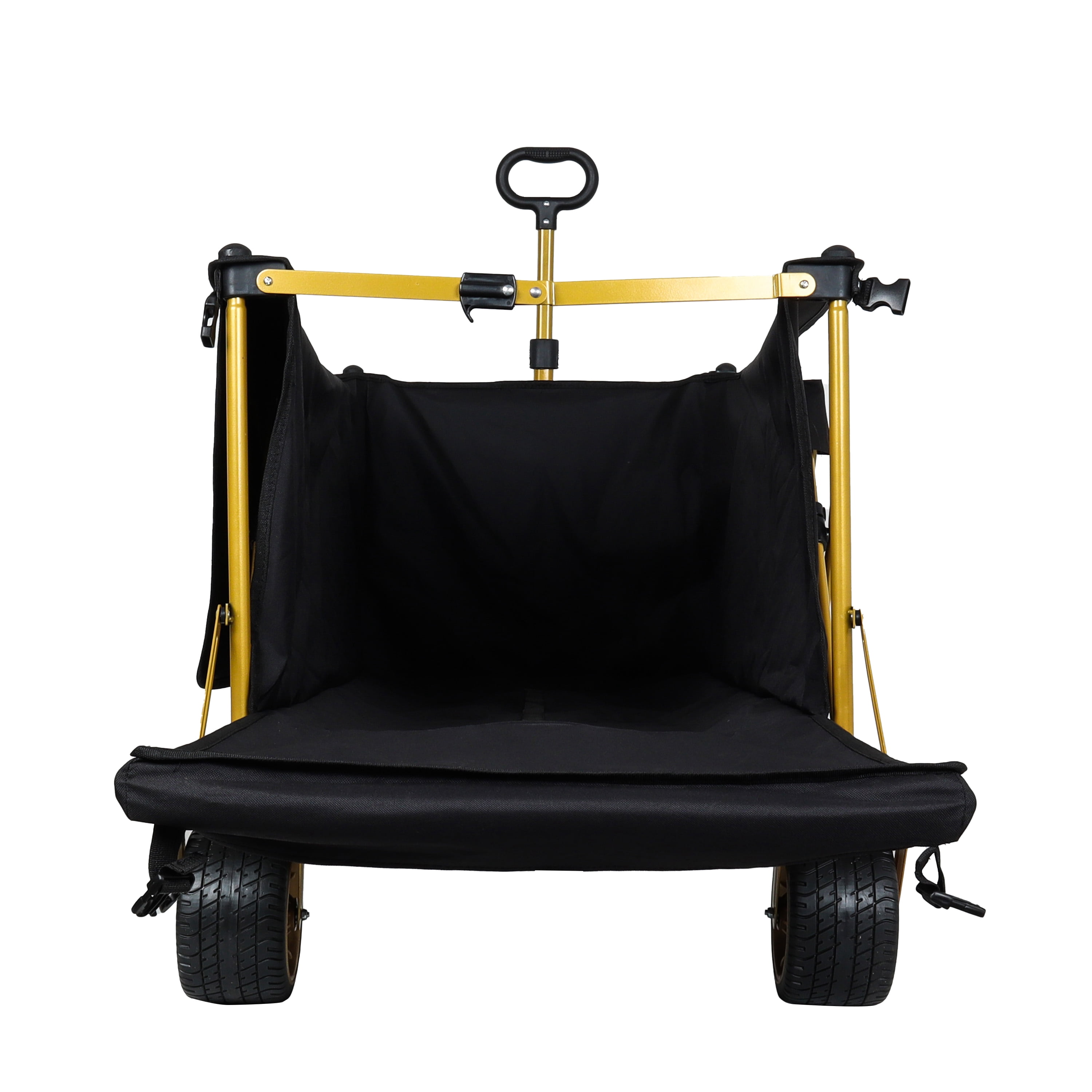 67.5in Extra Long Heavy Duty Beach Wagon with Opened Tailgate, 480lbs Capacity Utility Cart with 7" All-Terrain Wheels, Patented Ultra-Stable Frame, No Assembly Needed, Black