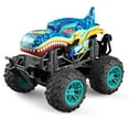 thumbnail image 1 of 1:18 2.4g Remote Control Shark Head Monster-Car 360 Degree Rotating Dance Stunt Spray Car With Lights, 1 of 6