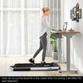 thumbnail image 2 of SuperFit 2.25HP 2 in 1 Dual Display Folding Treadmill Jogging Machine W/APP Control White, 2 of 9