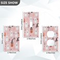 thumbnail image 7 of Yayeee Blank Wall Plate Cover 1-Gang 4.5"x2.7" Home Unused Decorative Outlet, Pink Halloween Ghosts, 7 of 7