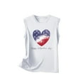 thumbnail image 3 of TDYHUAO Happy Independence Day Tank Top Women 4th of July American Flag Heart Tank Tops Casual Sleeveless Patriotic Shirts, 3 of 4