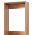 thumbnail image 3 of Benjara Dee Modular Closet System- 1 Metal Hanging Rod and 1 Shelf- Oak Brown, 3 of 6