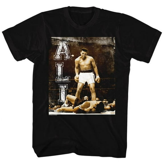 Muhammad Ali Holler At Your Boy Black Adult T-Shirt 6Xl