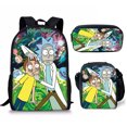 thumbnail image 1 of Cartoon Rick And Morty Children'S Printed Backpack For Primary And Secondary School Students Three-Piece Set 33 -WEVALLEY, 1 of 2