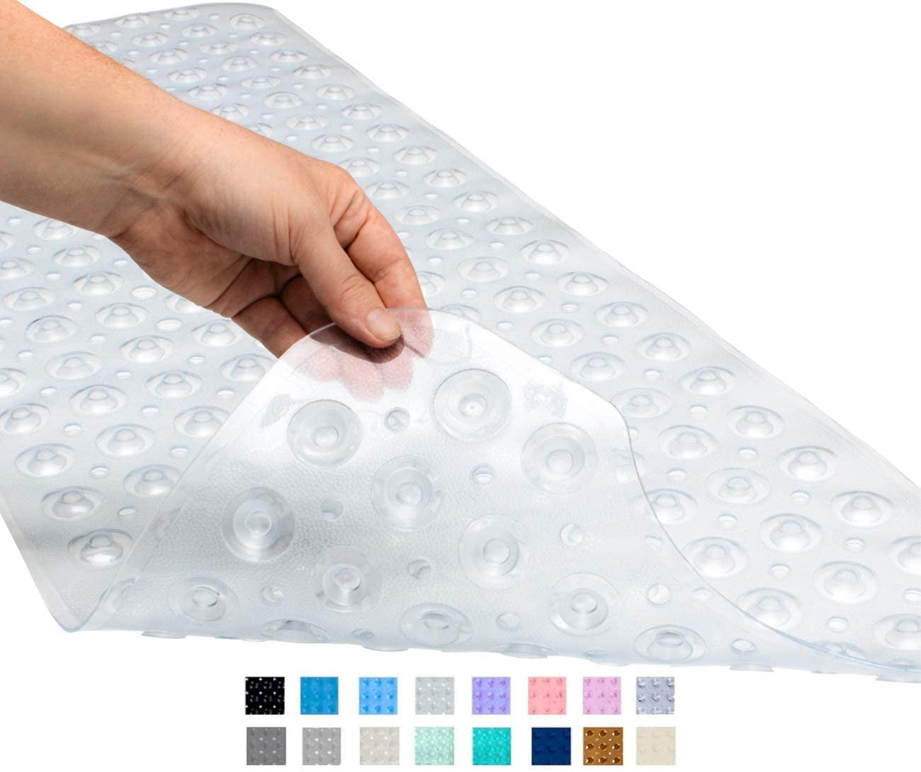 Dnzzs Bathtub and Shower Mats, Extra Long NonSlip Bath Mat 39 x 16