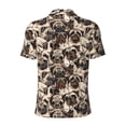 thumbnail image 3 of Vsdgher Cute French Bulldog Print Men's Short Sleeve Stretch Polo Shirt, Moisture-Wicking Performance Polo Shirt, 3 of 8