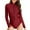 Red, variant on Womens Long Sleeve Rash Guard One Piece Swimsuit with Zipper - UPF 50 Sun Protection for Surfing, Training & Swimming