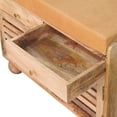 thumbnail image 6 of Lesuto Shutter Oak-ish Shoe Rack with 2 drawers - Modern, Wood, 1 Drawers, 6 of 10
