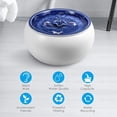 thumbnail image 4 of Electric Ceramic Cat Drinking Water Fountain For Cats Dogs Drinking Bowl Automatic Cat Water Fountain Dispenser Pet Bowl 1.5L ShopWise Round, 4 of 12