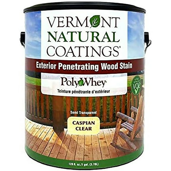 Vermont Natural Coatings PolyWhey Exterior Penetrating Stain Caspian Clear gal