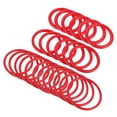 thumbnail image 1 of Unique Bargains 4cm 6mm 8.5cm Plastic Carnival Ringtoss Rings Game Hoop, Red 24 Pack, 1 of 5